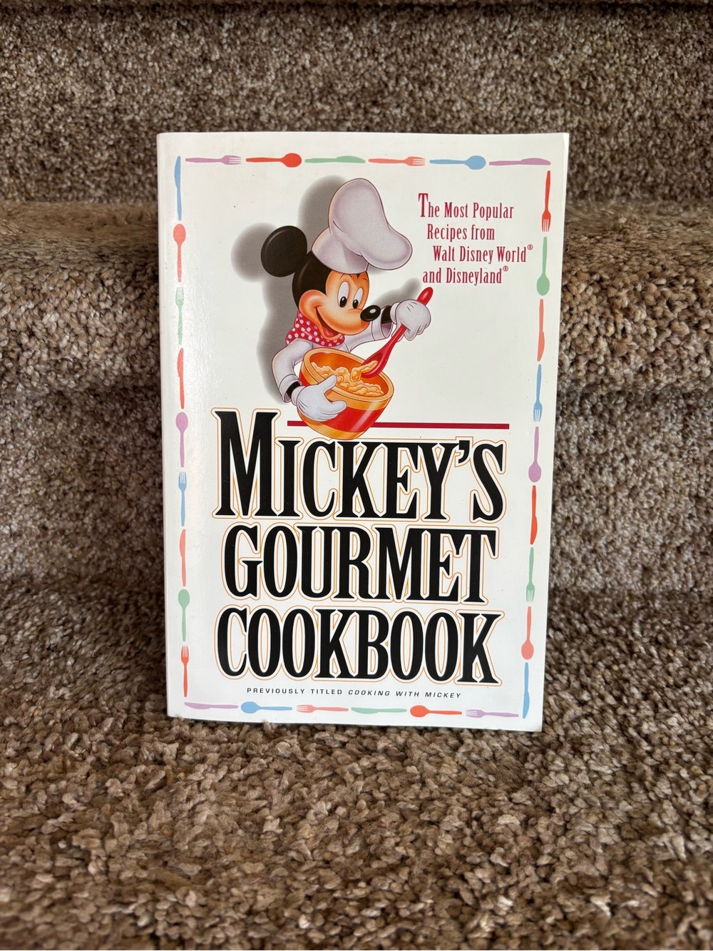 Disney Mickey's Gourmet Cookbook - White with Multicolor Accent